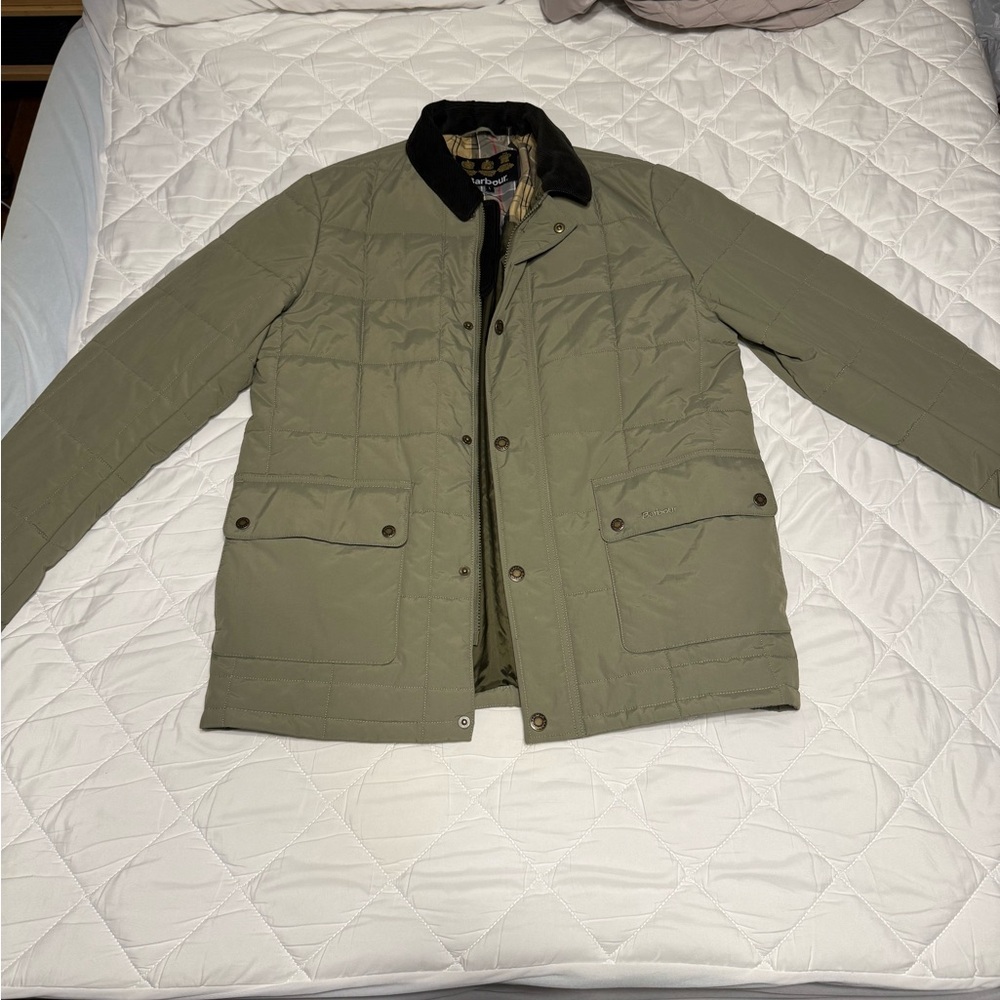 Barbour Olive Green Quilted Jacket